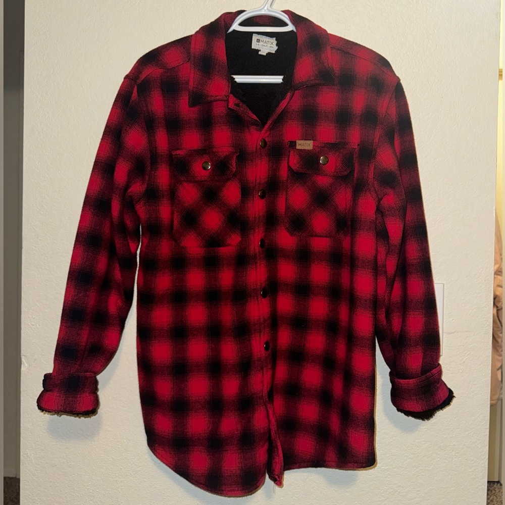 Men’s Sherpa lined flannel